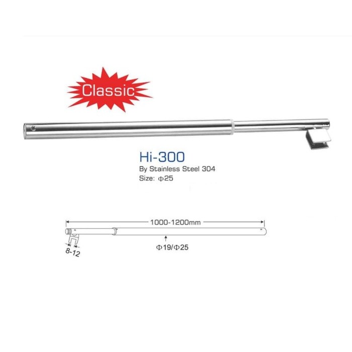 Reinforcement Shower Bar Stabilizer Pipa Penguat Kaca Shower Screen Terbaru Best Quality Asli 100%