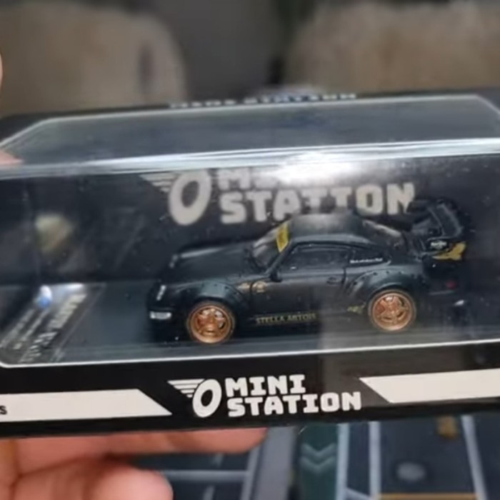 Mini Station Porsche 964 RWB Stella Artois no star model tarmac 930