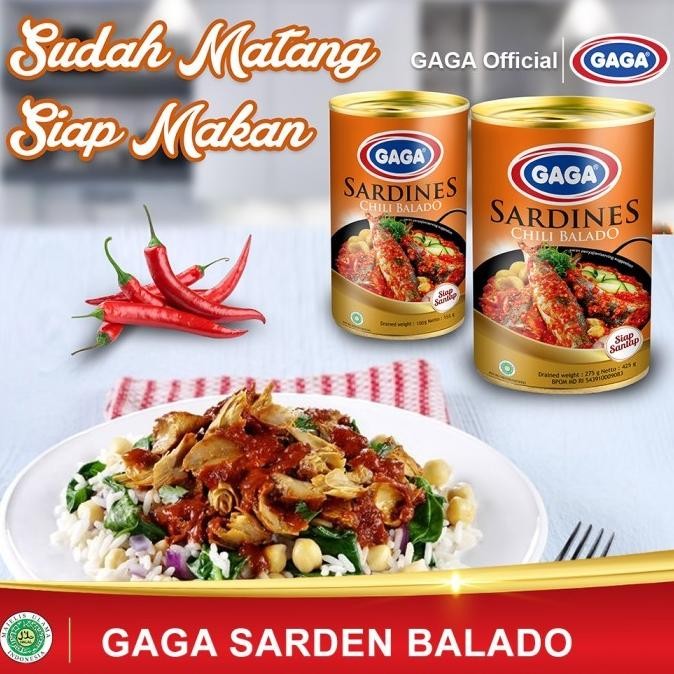 

Beli 2 gratis 1 Gaga Sarden Balado 425g (GG23) JRS