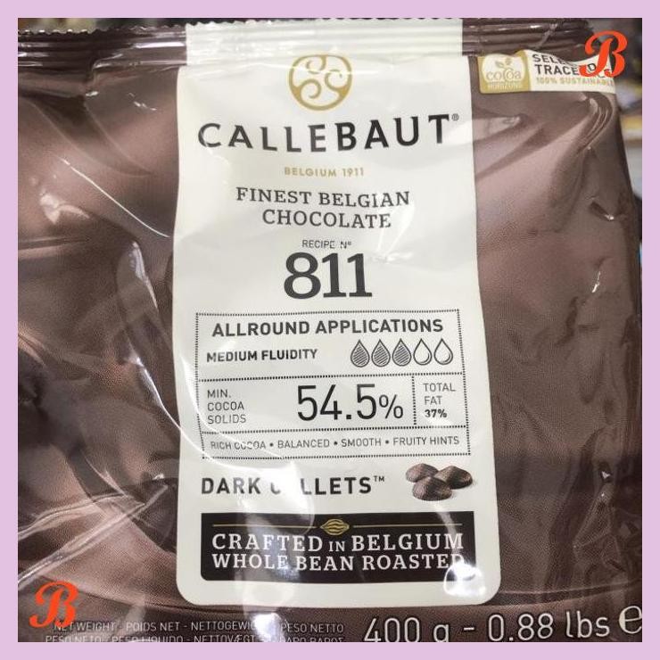 

| VRB | CALLEBAUT WELL BALANCED BITTER 400 GRM CHOCOLATE CHIP 54.5 % DARK 811