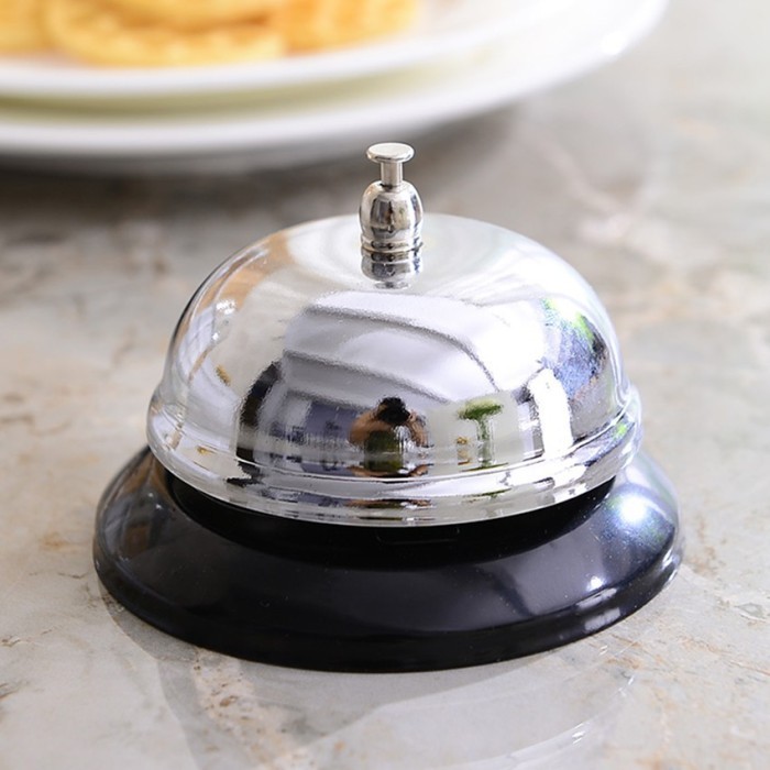 BEST SELLER STAINLESS BEL MEJA KASIR RESTORAN BEL KANTOR CALLING BELL
