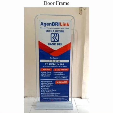 

Grosir Door Frame Stand Banner 60X160Cm Bahan Alumunium