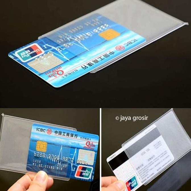 

Promo Plastik Pelindung Atm / Sim / Ktp / Kartu Nama Cover Pelindung
