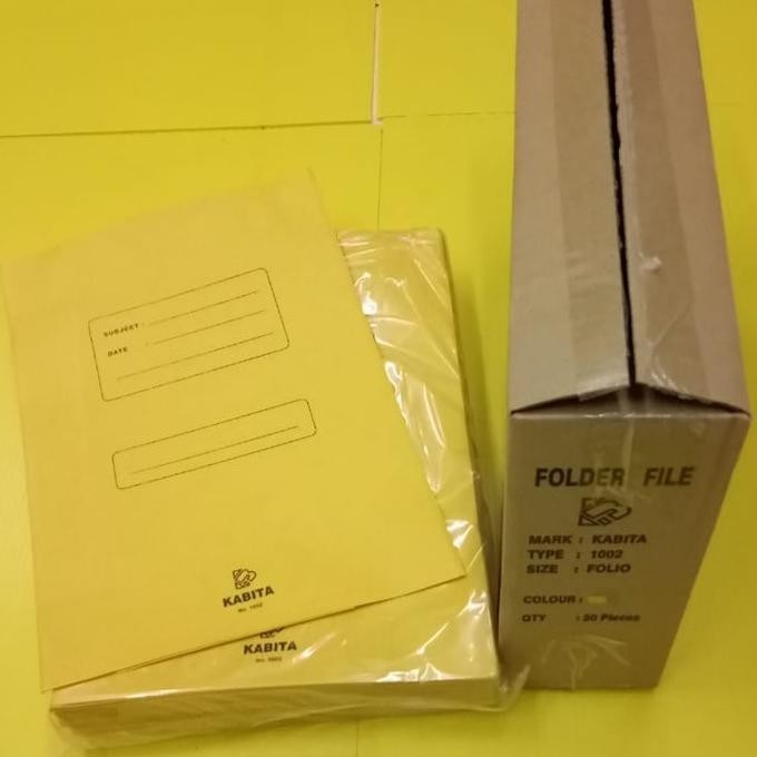 

Grosir Map Karton Kabita 1002 (Isi 50Pcs) Folio - Biru, Merah, Kuning, Hijau