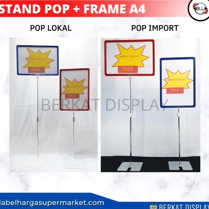 Sale Standing Display Pop/Standing Display Pop Frame A4