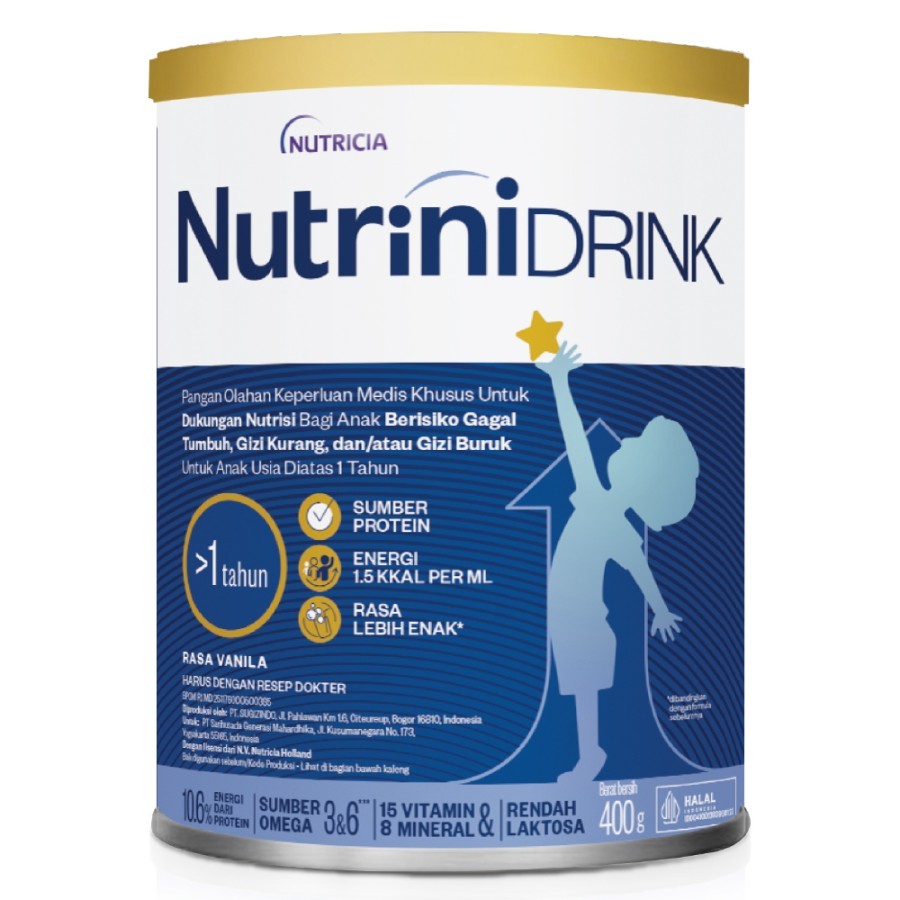 NUTRINIDRINK VANILA 400 GR / SUSU ANAK