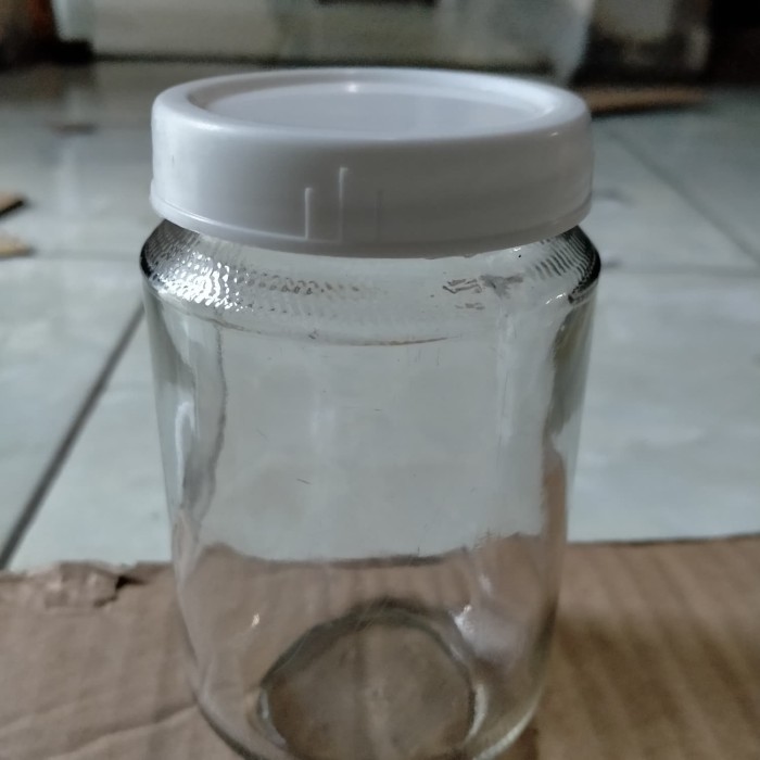 BERMUTU Botol kaca Jar/toples 300ml tutup plastik