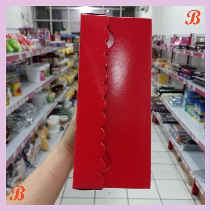 

| VRB | KOTAK KUE MERAH HATI LOVE 28X28X7