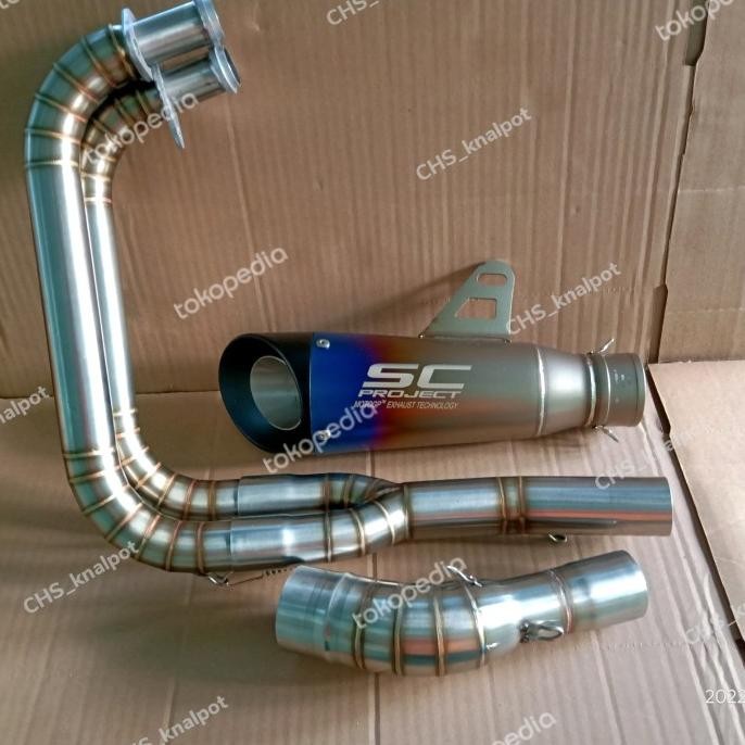Terjangkau Knalpot Sc Project Import Underbelly For R25/Mt25/Ninja250Fi/Cbr250Rr