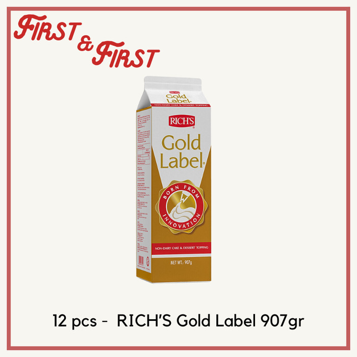 

Rich Whipping Cream (1 karton 12pcs) [Khusus Gojek/Grab]