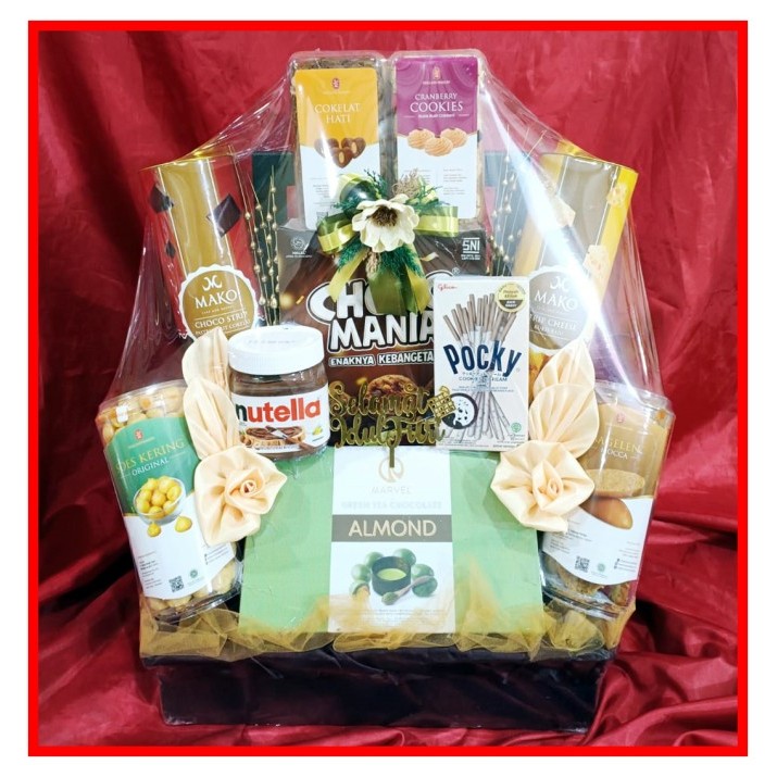 PARCEL HAMPERS LEBARAN special edition HOLAND BAKERY , MAKO, ALMOND