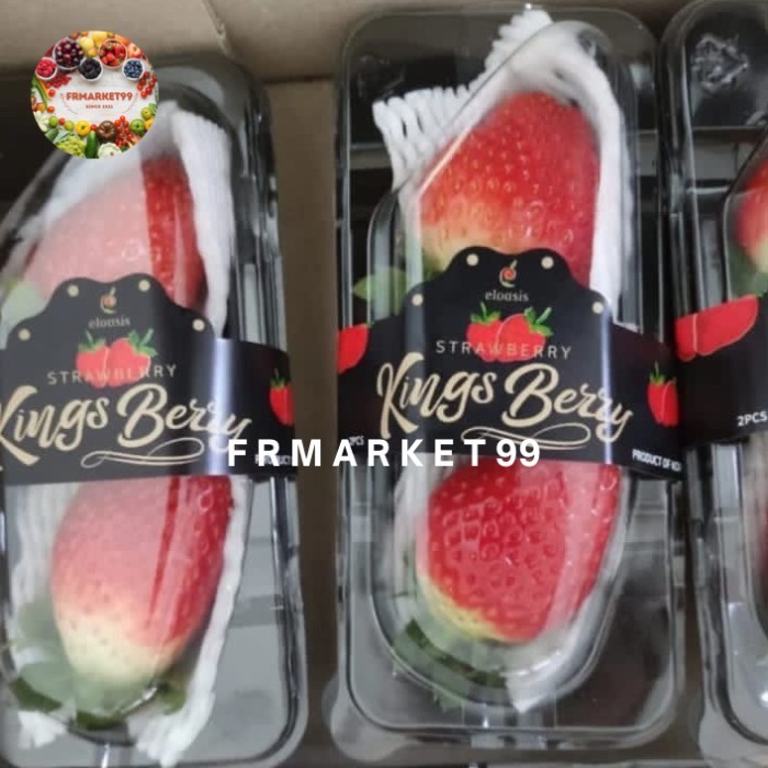 Strawberry Kings Berry Korea Jumbo 2 Pcs / Buah Strawberry Korea / 1 Pack