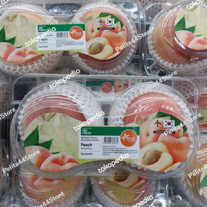 

BUAH PEACH KOREA PREMIUM 1 PACK ISI 2 PCS