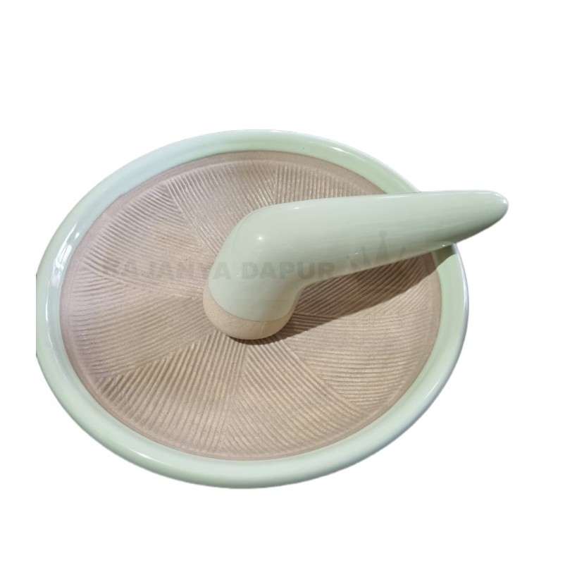 Cobek Viral - Cobek Cericher Dan Uleg Sambal Keramik - Cobek Ceramic 21 - Cobek Keramik Uleg Viral