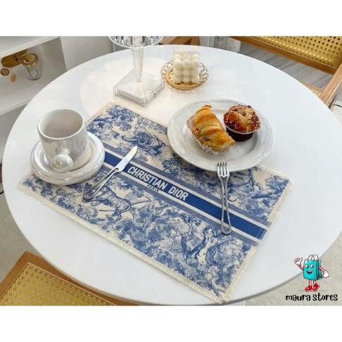 Tatakan Piring Meja Makan Christian Dior / Alas Piring Tahan Air / L19A