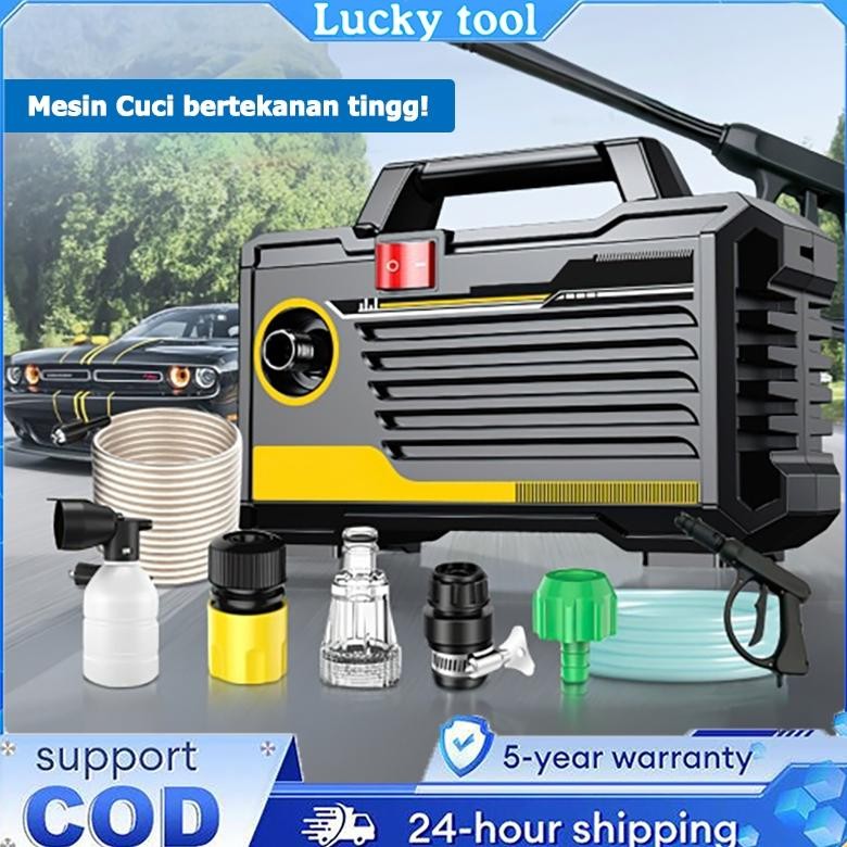 [COD] Mesin Cuci Mobil Tekanan Tinggi Sepeda Motor Pembersih Uap Mobil Jet Cleaner Mesin Cuci Tekana