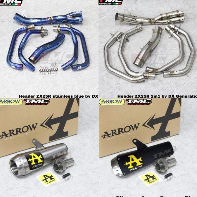 Miliki Knalpot Zx25 Zx25R Arrow Prorace Fullsystem