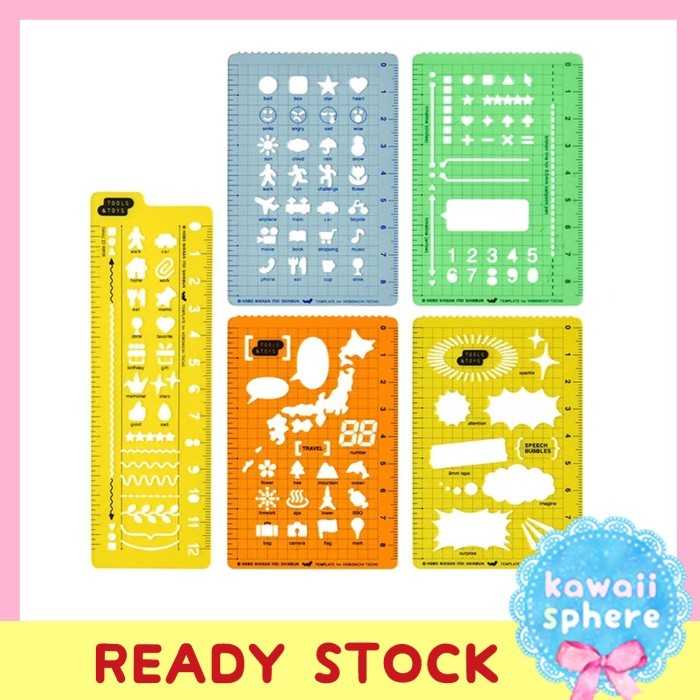 

TERBARU Hobonichi Template Stencil Hobonichi Techo Accessories Ready BISA GOSEND!