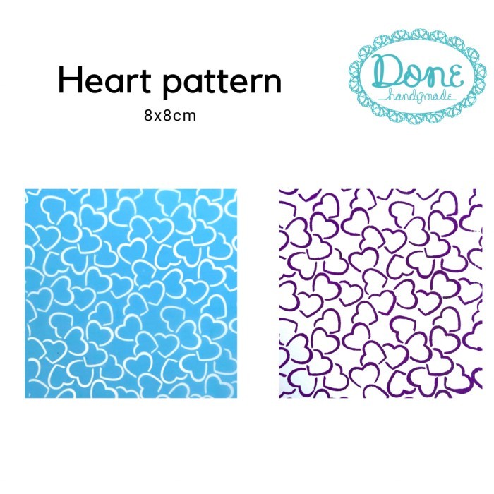 

TERBARU Heart silk screen scrapbooking clay valentine decoupage love ss11