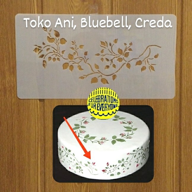 

TERBARU Designer Stencil : Rosebud Vine , 8cm x 18.5cm