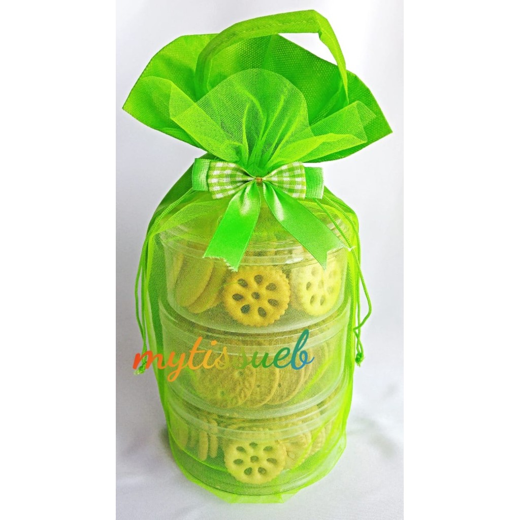 

12 Tas Tile Kuker Hampers Lebaran Idul Fitri 500Grms 2 Susun