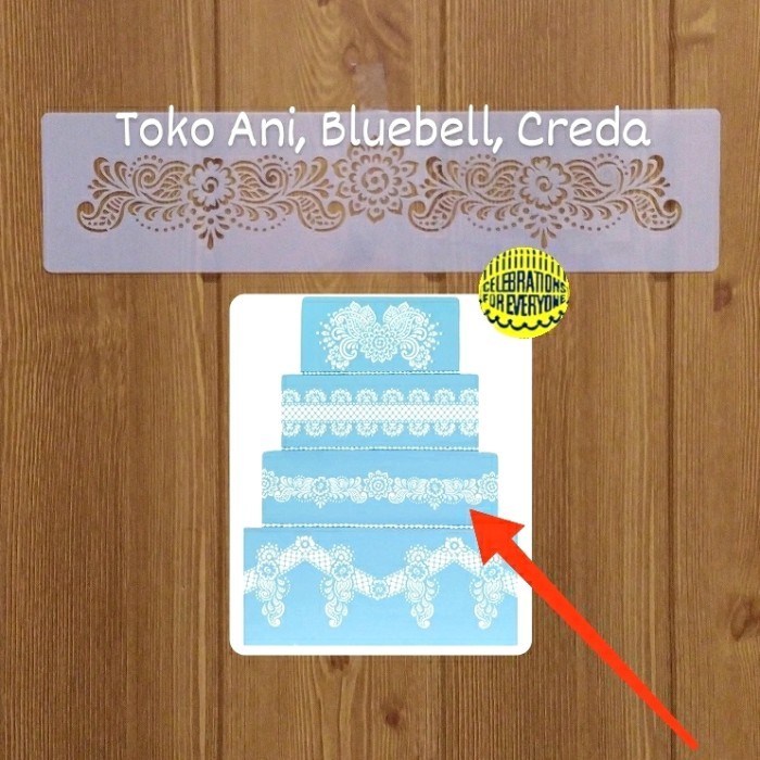 

TERBARU Designer Stencil : Chelsea Cake Tier #2 , 26.5 x 5 cm BISA GOSEND!