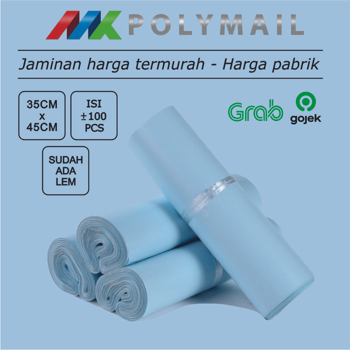 

Plastik Polymailer Sky Blue 35X45 Cm Isi 100 Pcs