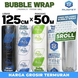 

Plastik Bubble Wrap 125Cm Bubble Wrap Berwarna Dkm Plus Roll