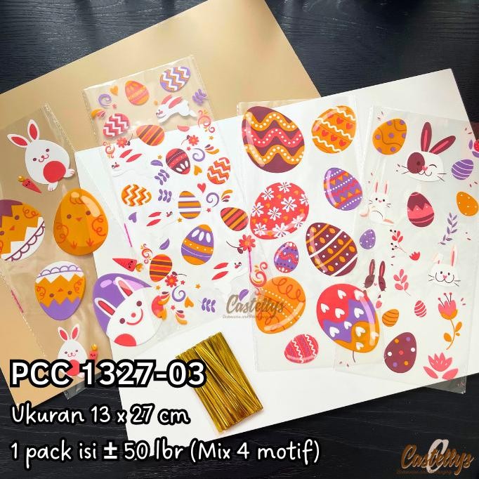 

] Plastik Cookies Permen Paskah PCC 1327-03 Souvenir Telur Kue Easter