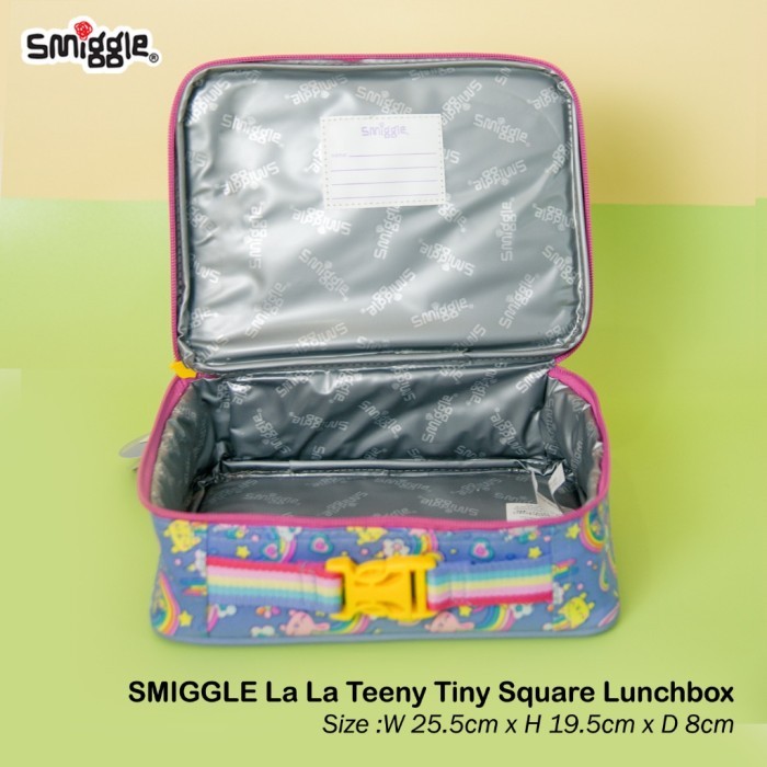 Best Seller Smiggle Hi There Oblong Attach Lunchbox Square Lunchbox 7759