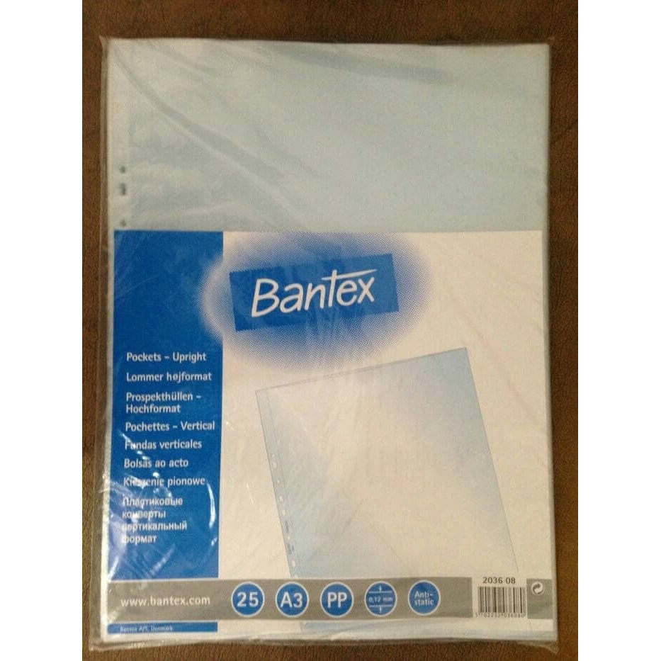 

PP POCKET A3 POTRAIT bantex /pack isi 25 pcs