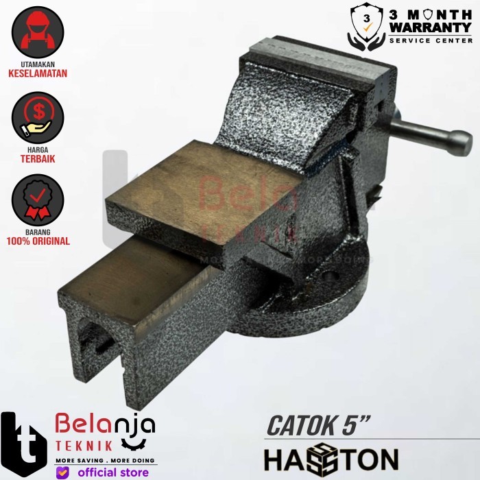 Hasston Prohex Ragum 5 Inch Catok Meja Paron Putar Jepit Serbaguna 5"