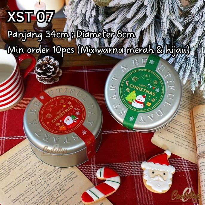 

~~~~~] Sticker Stiker Label Natal XST07 Kue Cookies Hampers Kado Christmas