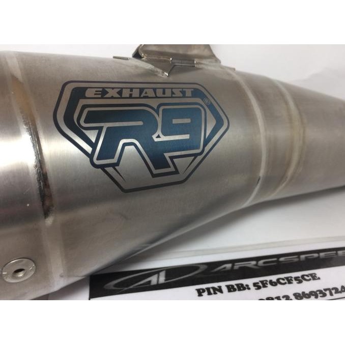Terjangkau Knalpot R9 Gp Series Aerox 155 Titanium Fullsystem