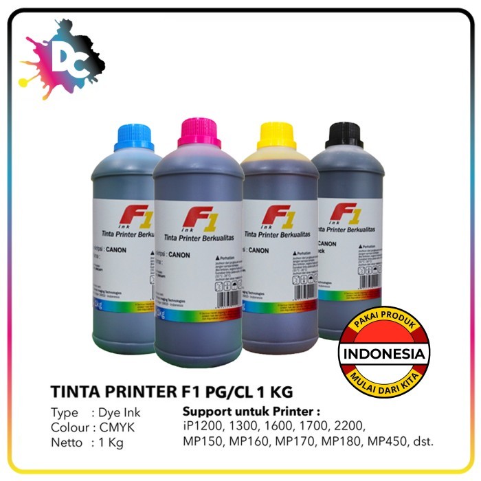 

Tinta F1 Infus Refill / Isi Ulang Canon 1Kg