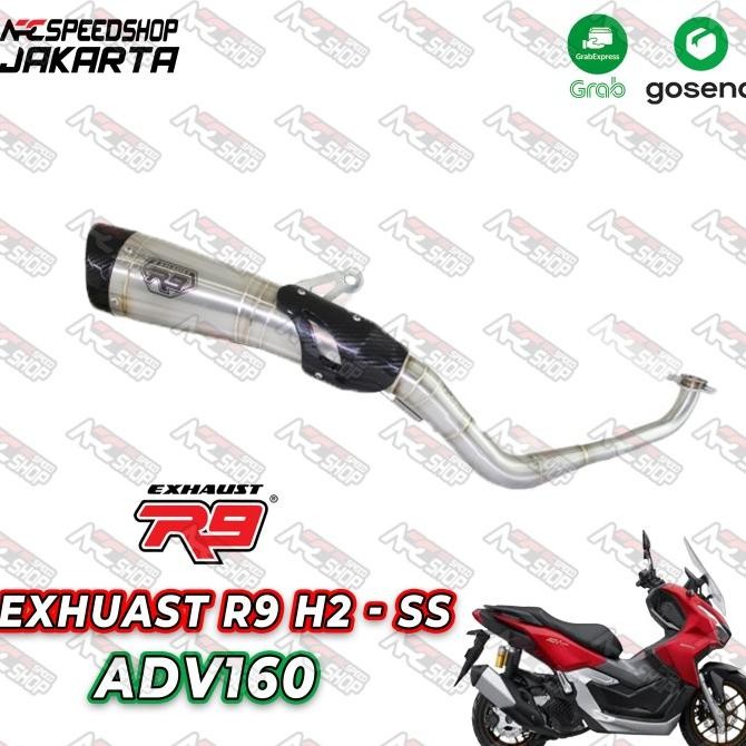 Miliki Knalpot R9 H2 Honda Adv 160 Fullsystem Exhaust R9 Adv160 R9 Original