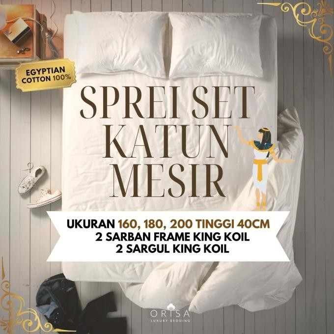 Grosir Sprei Katun Mesir / Egyptian Cotton Premium