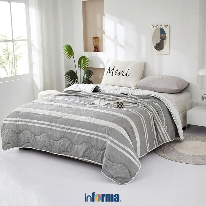 Promo Informa 240X210 Cm Bed Cover Microfiber Xylo