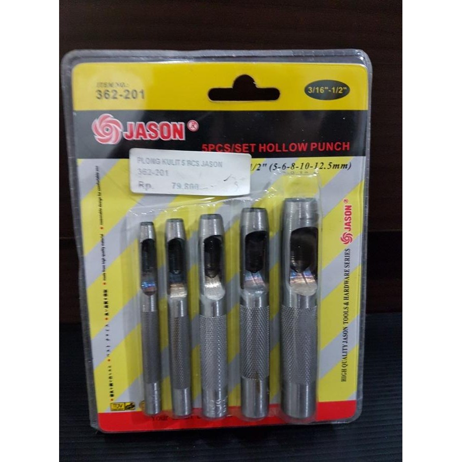 

Terlaris PLONG SET 5 PCS JASON / HOLLOW PUNCH / ALAT PEMBUAT LUBANG SALE