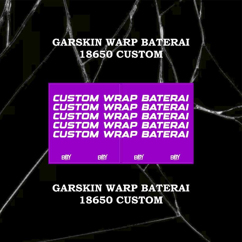 

Premium Cut - Wrap Baterai Garskin Stiker / Case Custom Terlaris 2PCS/ Fullbody