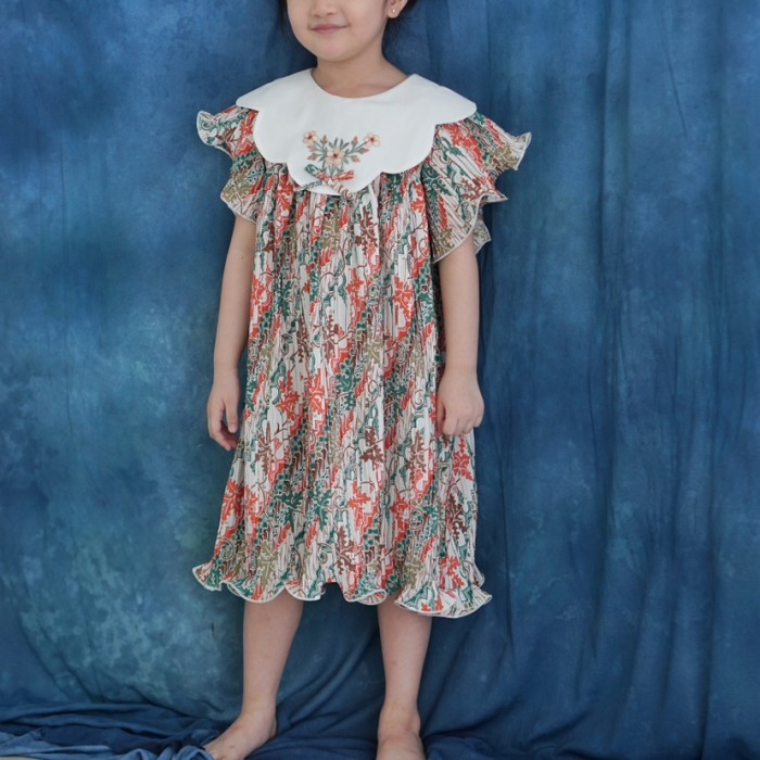 BATIK KEPIK Arabel dress pleats batik anak