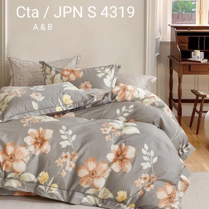 Promo Bedcover Dan Sprei Set Katun Jepang Asli Semua Ukuran