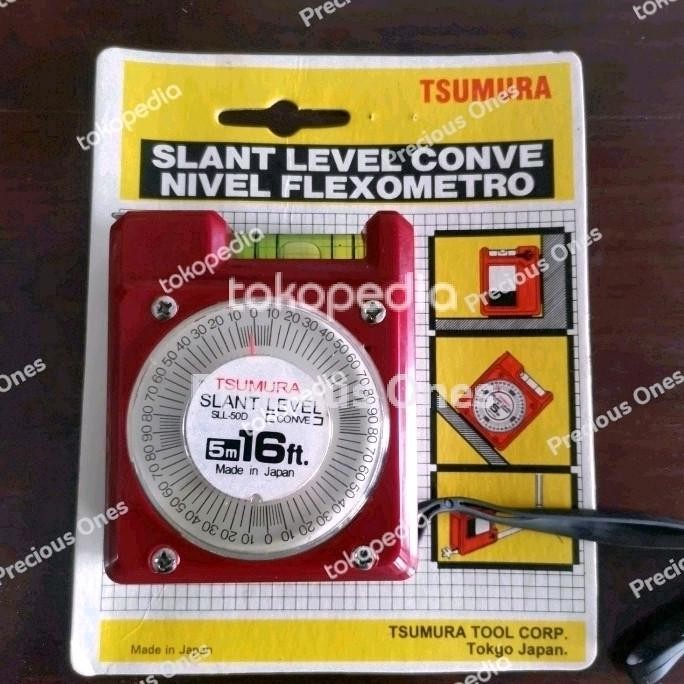 Promo Made in Japan NOS meteran Tsumura waterpas slant 5m 5 meter Tajima JIS