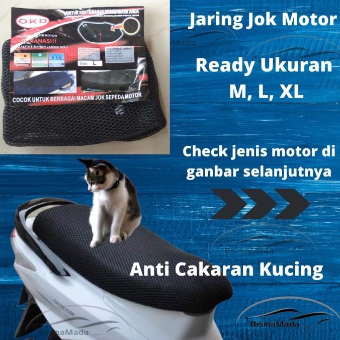 cover sarung jaring jok motor honda genio scoopy anti panas kucing termurah