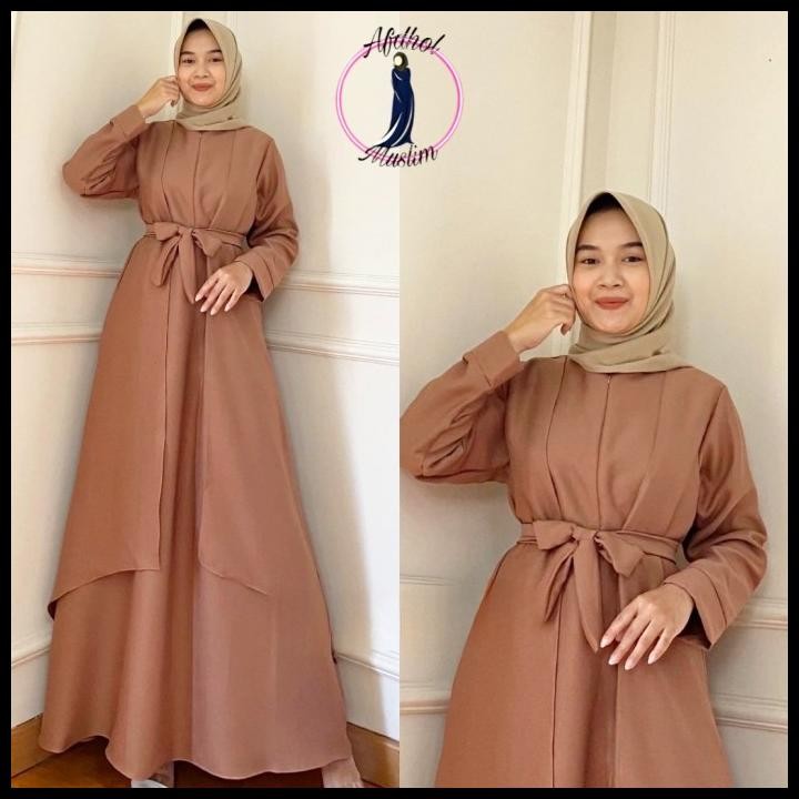 Terlaris Baju Gamis Muslim Wanita Aluna Maxi Dress Muslim Big Size Termurah Good Quality