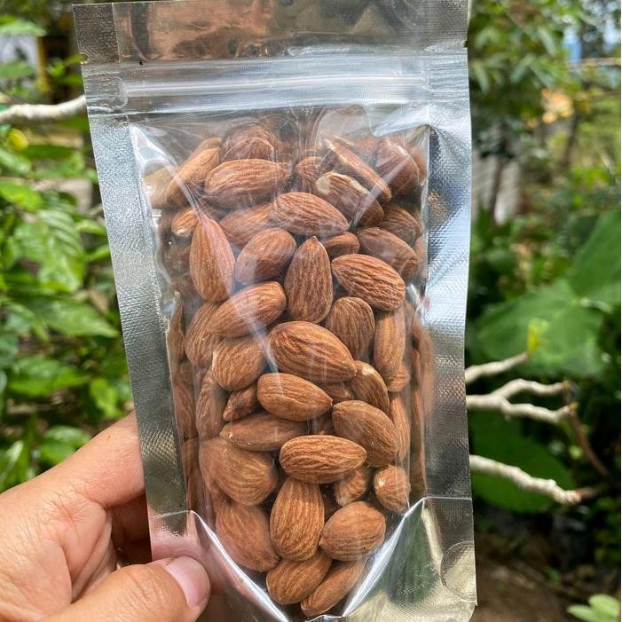 

BARANG TERLARIS kacang almond panggang almond roasted 200 gram Organik Food Snacks Cemilan