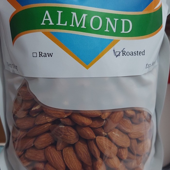 

BARANG TERLARIS Premium Almond California Panggang 1kg