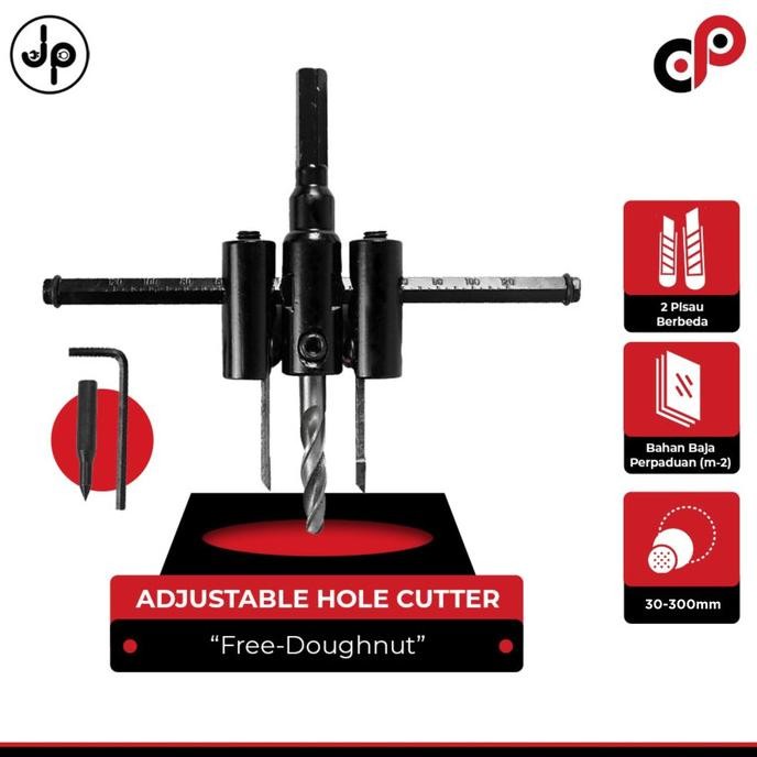 

Terlaris Adjustable Hole Cutter | Adjustable Circle Hole Saw Cutter 30 - 300 mm SALE