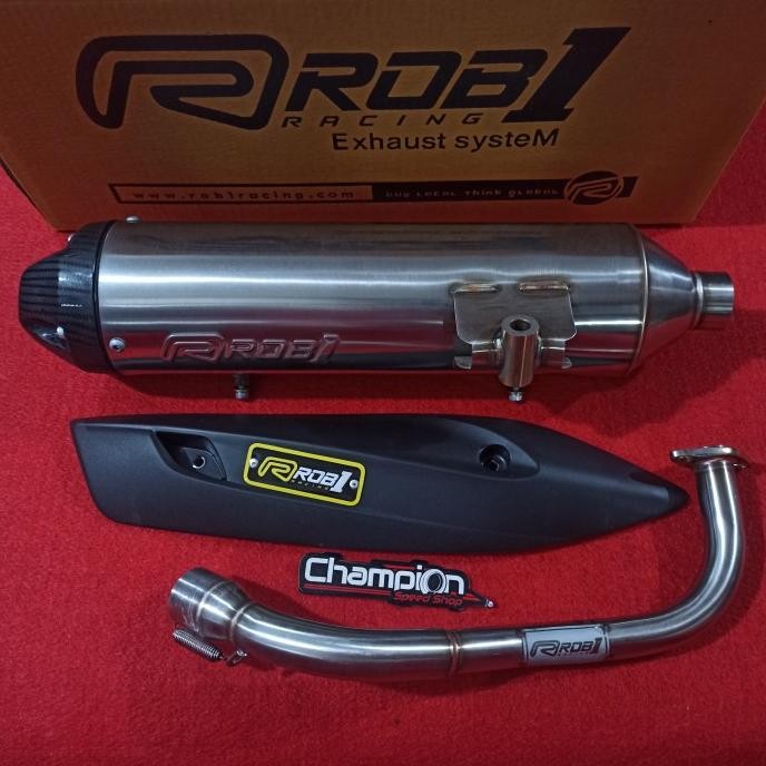 Diskon Knalpot Standar Racing Stainless Rob1 Vario 125 Vario 150 Old Lama