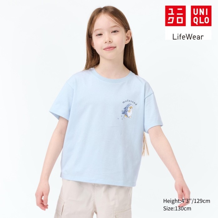Uniqlo GIRLS UT mofusand Lengan Pendek 13